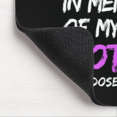 Ik Draag Paarse ter nagedachtenis aan mijn moeder  Muismat (Hoek)