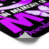 Ik Draag Paarse ter nagedachtenis aan mijn moeder  Poster (Hoek)