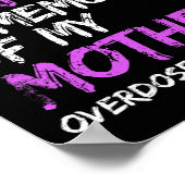 Ik Draag Paarse ter nagedachtenis aan mijn moeder Poster (Hoek)