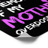 Ik Draag Paarse ter nagedachtenis aan mijn moeder  Poster (Hoek)