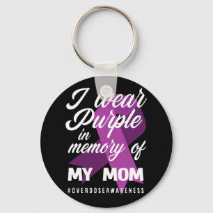 Ik Draag Paarse ter nagedachtenis aan mijn moeder  Sleutelhanger