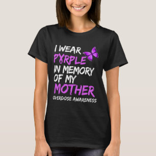 Ik Draag Paarse ter nagedachtenis aan mijn moeder T-shirt