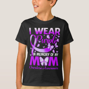 Ik Draag Paarse ter nagedachtenis aan mijn moeder  T-shirt