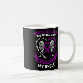 Ik Draag Paarse ter nagedachtenis aan mijn oom alv Koffiemok
