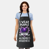 Ik Draag Paarse ter nagedachtenis aan mijn vader A Schort (Gedragen)