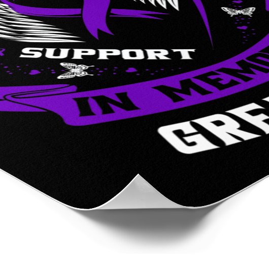 Ik Draag Paarse ter nagedachtenis aan tante Pancre Poster (Hoek)