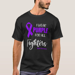 Ik Draag Paarse voor alle strijders voor Lupus Awa T-shirt