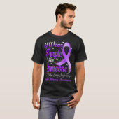 Ik Draag Paarse voor cystic fibrosis awareness T-shirt (Voorkant volledig)