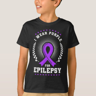 Ik Draag Paarse voor epilepsiebewustzijn 2 T-shirt