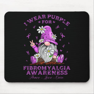 Ik Draag Paarse voor Fibromyalgia Awareness Day Wa Muismat