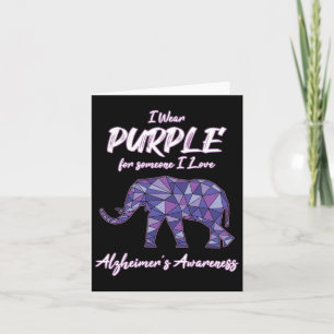 Ik Draag Paarse voor iemand die ik hou van Heimerh Kaart