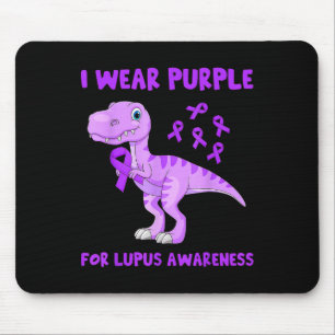 Ik Draag Paarse voor lupus bewustzijn peuter Kinde Muismat