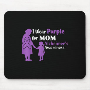 Ik Draag Paarse voor mama Heimers Awareness Mother Muismat