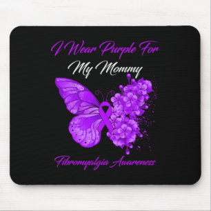 Ik Draag Paarse voor mijn mama fibromyalgie krijge Muismat