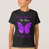 Ik Draag Paarse voor mijn mama fibromyalgie krijge T-shirt (Voorkant)