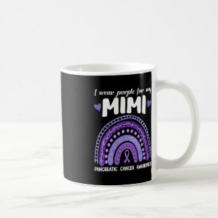 Ik Draag Paarse voor mijn Mimi pancreaskanker Rain Koffiemok