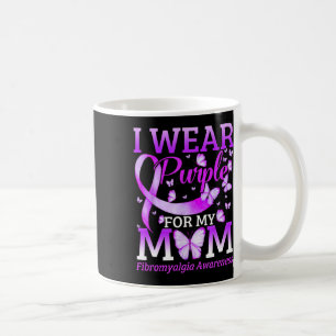 Ik Draag Paarse voor mijn moeder fibromyalgie bewu Koffiemok