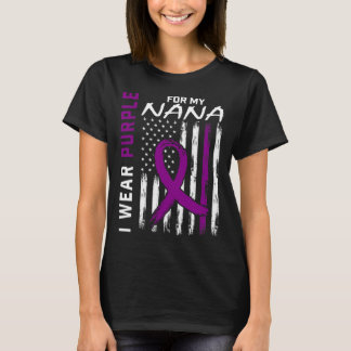 Ik Draag Paarse voor mijn Nana Pancreatic Cancer A T-shirt