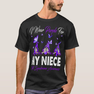 Ik Draag Paarse voor mijn nichtje Rett Syndrome Aw T-shirt