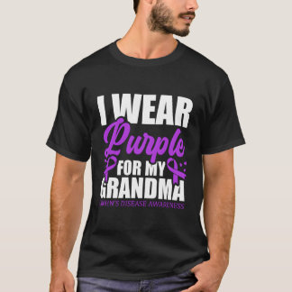 Ik Draag Paarse voor mijn oma Crohn's Disease Supp T-shirt