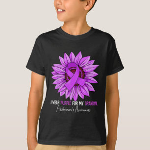 Ik Draag Paarse voor mijn oma Heimerheimer's Aware T-shirt