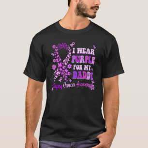 Ik Draag Paarse voor mijn papa Epilepsie Bewustzij T-shirt