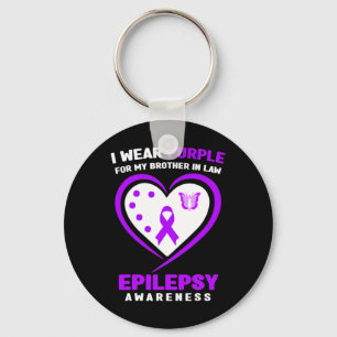 Ik Draag paarse voor mijn schoonbroer Epilepsie be Sleutelhanger