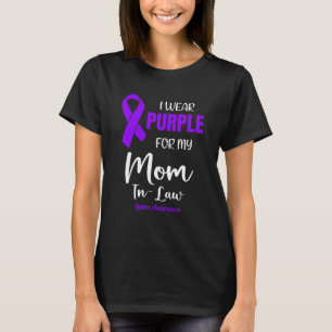 Ik Draag Paarse voor mijn schoonmoeder voor Lupus T-shirt