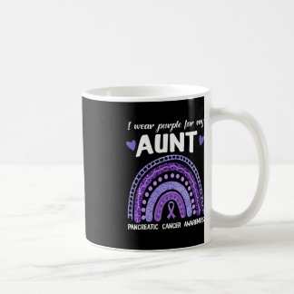 Ik Draag Paarse voor mijn tante Pancreaskanker Rai Koffiemok