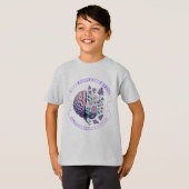 Ik Draag Paarse voor mijn vader - Alzheimer's Awar T-shirt (Voorkant volledig)