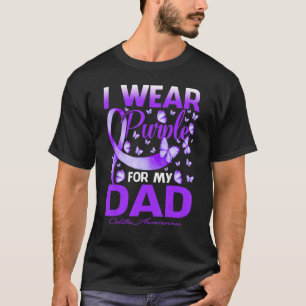 Ik Draag Paarse voor mijn vader Colitis Awareness  T-shirt