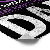 Ik Draag Paarse voor mijn vader Heroes Pancreaskan Poster (Hoek)