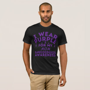 Ik Draag Paarse voor mijn vader sarcoïdose Custom T-shirt