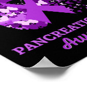 Ik Draag Paarse voor mijn vader voor alvleesklierk Poster (Hoek)