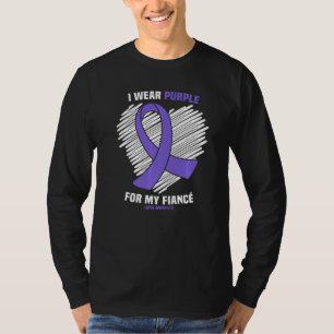 Ik Draag Paarse voor mijn verloofde Lupus Awarenes T-shirt
