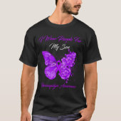 Ik Draag Paarse voor mijn zoontje fibromyalgie bew T-shirt (Voorkant)