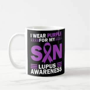 Ik Draag Paarse voor mijn zoontje Lupus Awareness  Koffiemok