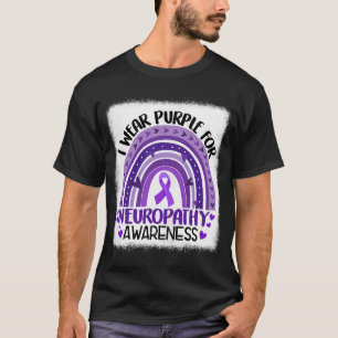 Ik Draag Paarse voor Neuropathy Awareness Month Ra T-shirt