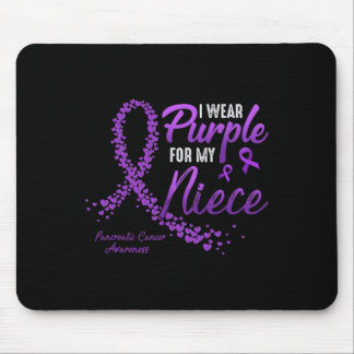 Ik Draag Paarse voor NIECE Pancreatic Cancer Aware Muismat
