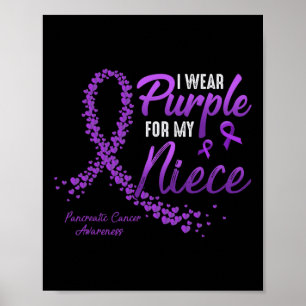 Ik Draag Paarse voor NIECE Pancreatic Cancer Aware Poster