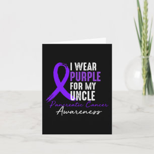 Ik Draag Paarse voor UNCLE Pancreatic Cancer Aware Kaart