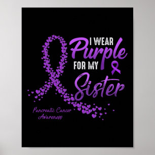 Ik Draag Paarse voor ZUS Pancreaskanker Awarene Poster