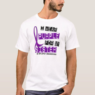 Ik Draag Paarse zuster Epilepsy T-shirt