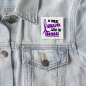 Ik Draag Paarse zuster Epilepsy Vierkante Button 5,1 Cm (In situ)