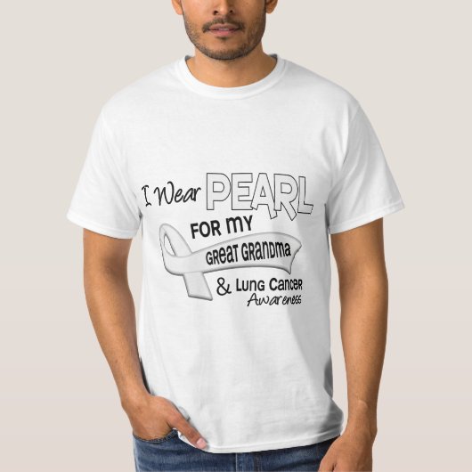 Ik Draag Pearl voor mijn grootmoeder 42 longkanker T-shirt (Voorkant)
