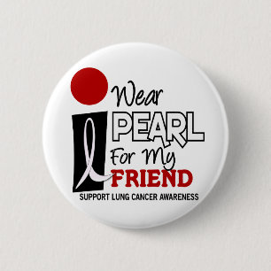 Ik Draag Pearl voor mijn vriend 9 Ronde Button 5,7 Cm