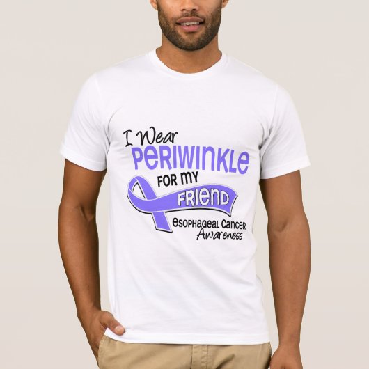Ik Draag Periwinkle 42 Friend Esophageal Cancer T-shirt (Voorkant)