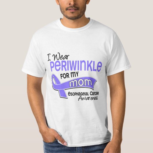 Ik Draag Periwinkle 42 mam Esophageal Cancer T-shirt (Voorkant)