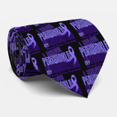 Ik Draag Periwinkle Grandmoeder 6.4 Stomach Cancer Stropdas (Opgerold)