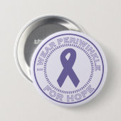 Ik Draag Periwinkle voor hoop Ronde Button 7,6 Cm (Voorkant /achterkant)